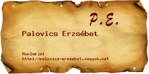 Palovics Erzsébet névjegykártya
